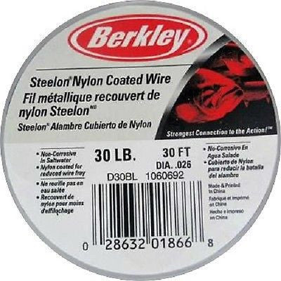 Berkley Steelon Nylon Coated Wire 30 lb - 30 ft