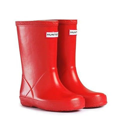 HUNTER FIRST KIDS WELLINGTON BOOTS - NAVY / FUSCHIA / GREEN - CHILDS UK 4-1
