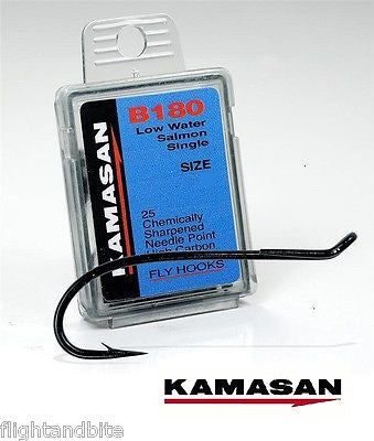 KAMASAN B180 LOW WATER SALMON FLY HOOKS – SIZE 10.