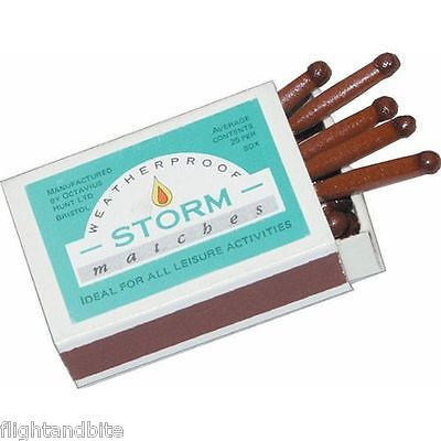 WEATHERPROOF WATERPROOF WIND PROOF ARMY MILITARY CADETS CAMPING STORM MATCHES