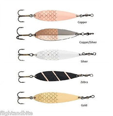 ABU GARCIA ZEPPO LURE SPOON. ALL WEIGHTS/COLOURS. SALMON TROUT