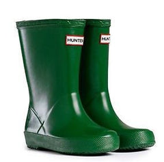 HUNTER FIRST KIDS WELLINGTON BOOTS - NAVY / FUSCHIA / GREEN - CHILDS UK 4-1