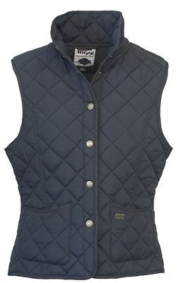 TOGGI ESHER LADIES QUILTED GILET NAVY - BLACK