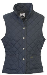 TOGGI ESHER LADIES QUILTED GILET NAVY - BLACK